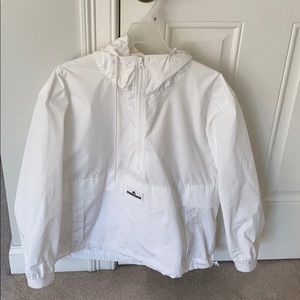 White Adidas running jacket